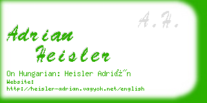 adrian heisler business card